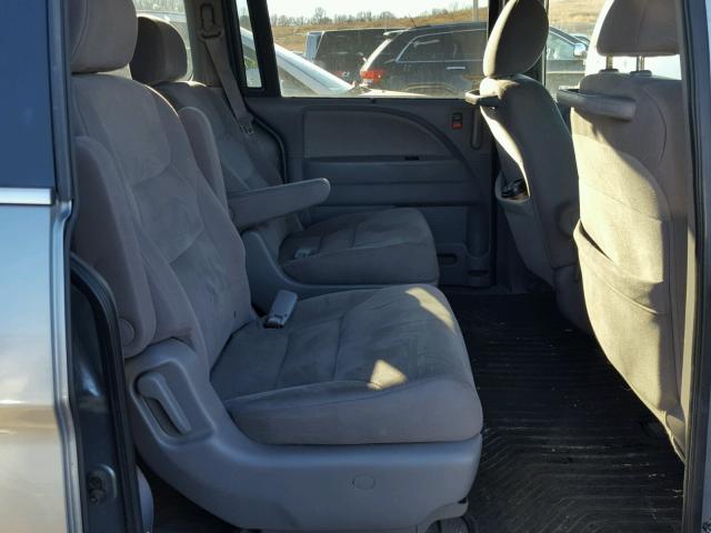 5FNRL3H4XAB031041 - 2010 HONDA ODYSSEY EX GRAY photo 6