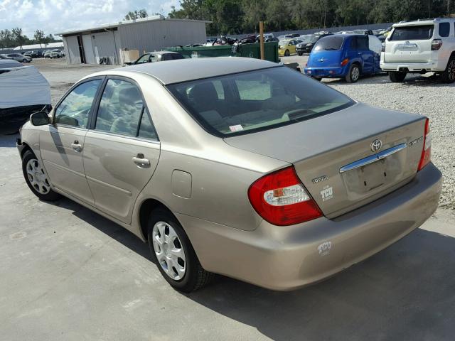 4T1BE32K03U737198 - 2003 TOYOTA CAMRY LE BEIGE photo 3