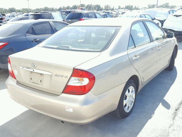 4T1BE32K03U737198 - 2003 TOYOTA CAMRY LE Beige Foto 4