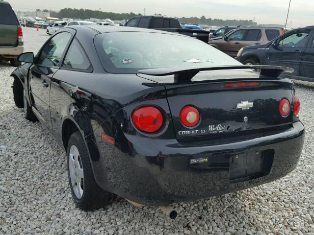 1G1AL15F577156687 - 2007 CHEVROLET COBALT LT BLACK photo 3