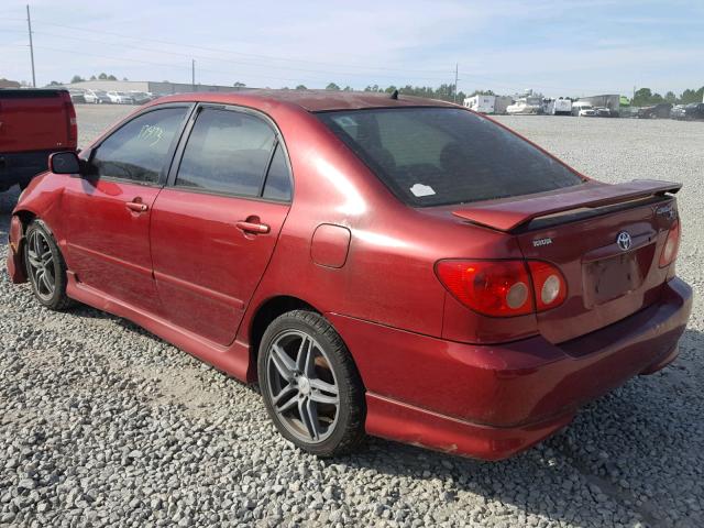 2T1BY32E55C336753 - 2005 TOYOTA COROLLA XR 红色 照片 3