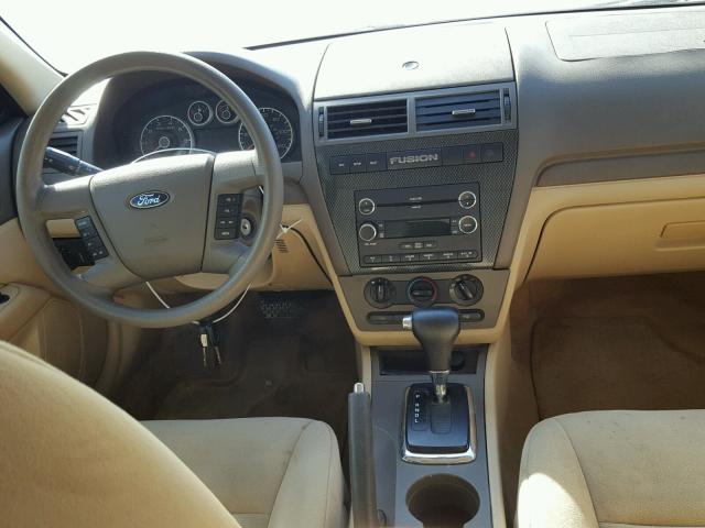 3FAHP07Z78R143807 - 2008 FORD FUSION SE BEIGE photo 9