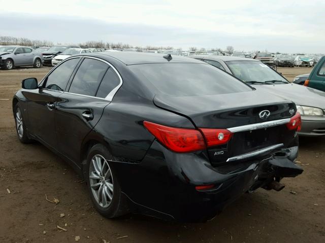 JN1BV7AR3EM687493 - 2014 INFINITI Q50 BASE Negro foto 3