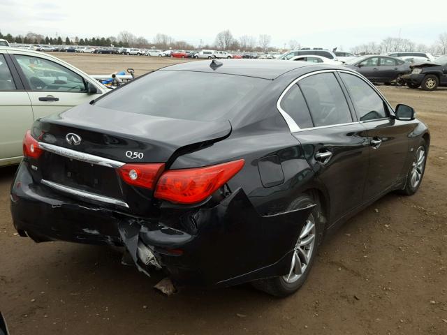 JN1BV7AR3EM687493 - 2014 INFINITI Q50 BASE Negro foto 4
