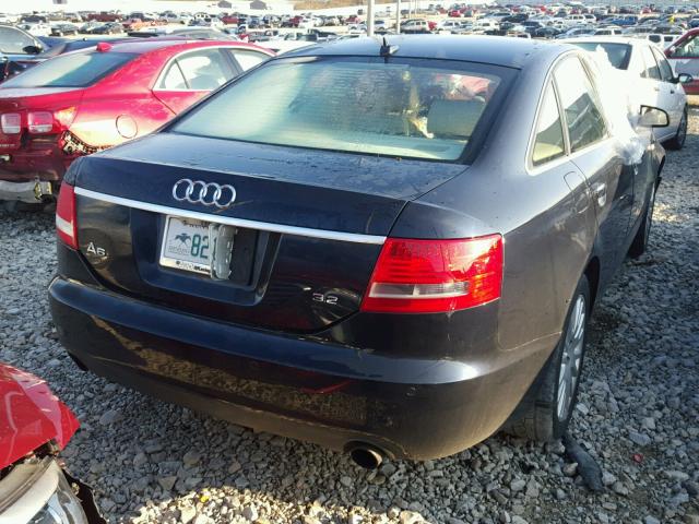 WAUDH74F87N106739 - 2007 AUDI A6 3.2 QUA BLUE photo 4