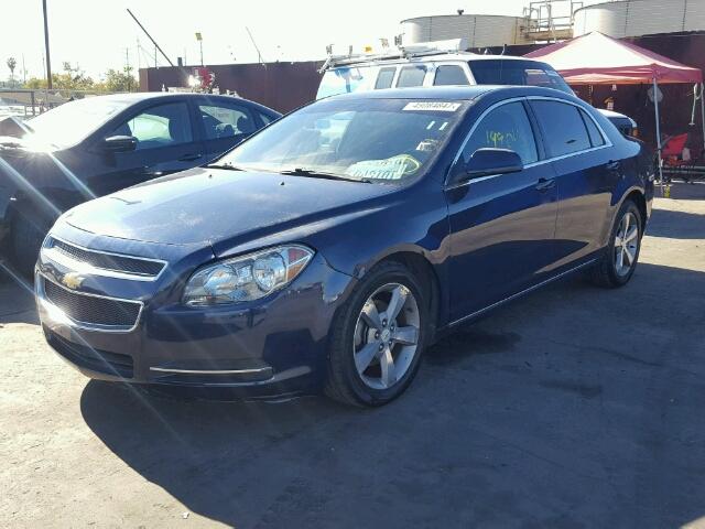 1G1ZC5E14BF170349 - 2011 CHEVROLET MALIBU 1LT BLUE photo 2