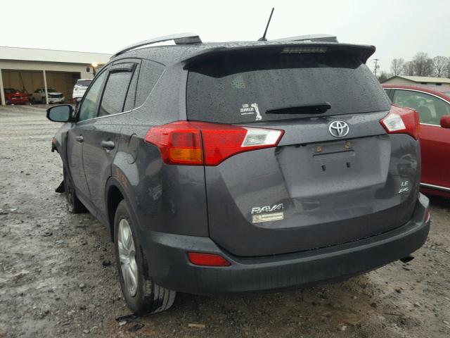 2T3BFREV5EW135008 - 2014 TOYOTA RAV4 LE GRAY photo 3