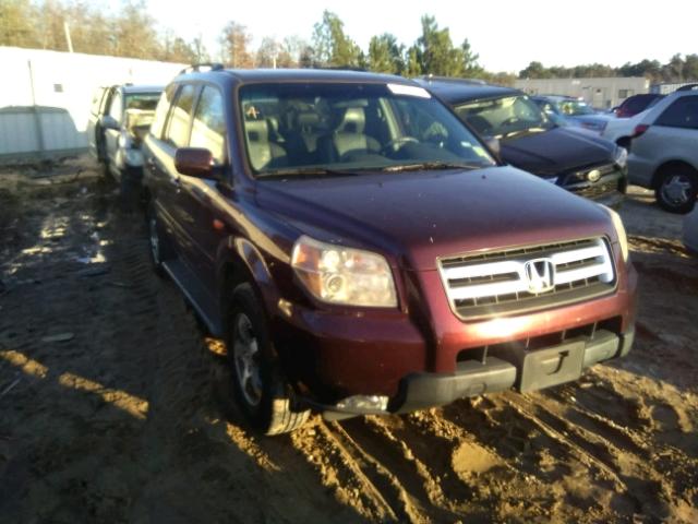 5FNYF28767B036530 - 2007 HONDA PILOT EXL BURGUNDY photo 1