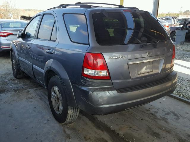 KNDJD733155339304 - 2005 KIA SORENTO EX GRAY photo 3