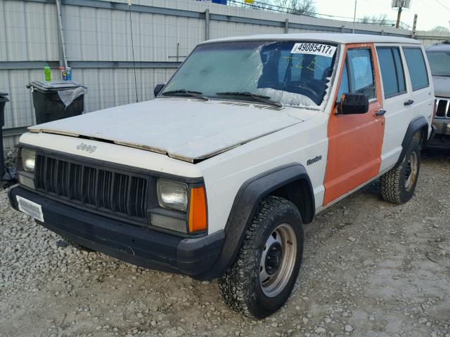 1J4FJ28S1TL296376 - 1996 JEEP CHEROKEE S WHITE photo 2