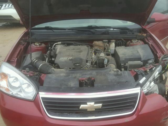 1G1ZT63896F130781 - 2006 CHEVROLET MALIBU MAX RED photo 7