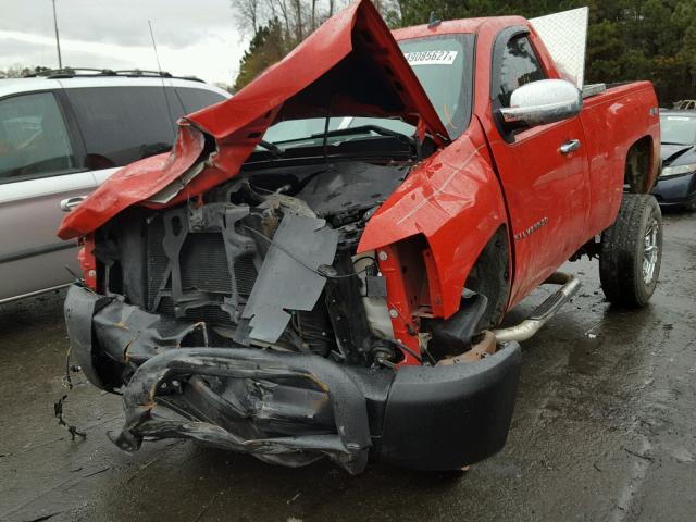 1GCEK14X38Z174021 - 2008 CHEVROLET SILVERADO RED photo 2