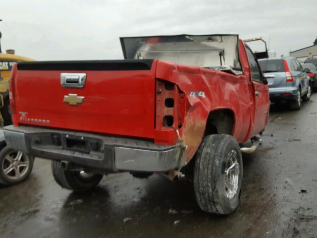 1GCEK14X38Z174021 - 2008 CHEVROLET SILVERADO RED photo 4