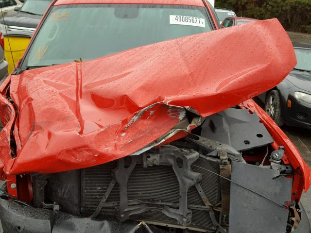 1GCEK14X38Z174021 - 2008 CHEVROLET SILVERADO RED photo 7