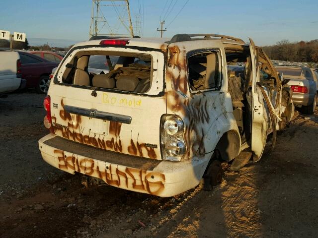 1D8HB58297F549723 - 2007 DODGE DURANGO LI WHITE photo 4