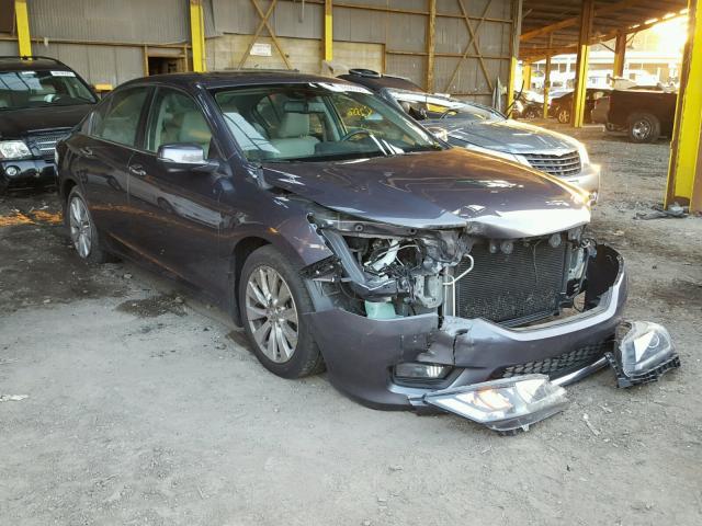 1HGCR2F84EA080577 - 2014 HONDA ACCORD EXL GRAY photo 1