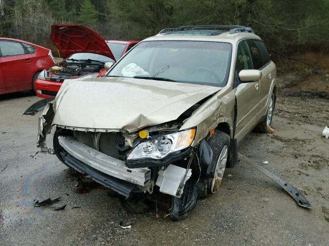 4S4BP66C697339788 - 2009 SUBARU OUTBACK 2. GOLD photo 2