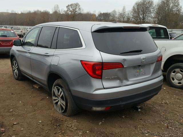 5FNYF5H58GB035752 - 2016 HONDA PILOT EXL SILVER photo 3