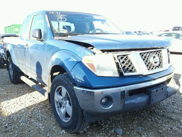 1N6AD06W75C413881 - 2005 NISSAN FRONTIER K BLUE photo 1