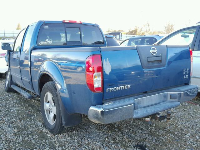 1N6AD06W75C413881 - 2005 NISSAN FRONTIER K BLUE photo 3