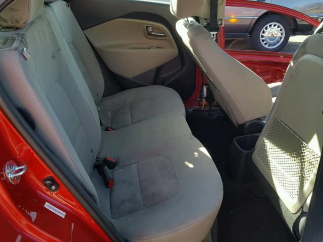 KNADM5A30F6442193 - 2015 KIA RIO LX Կարմիր լուսանկար 6