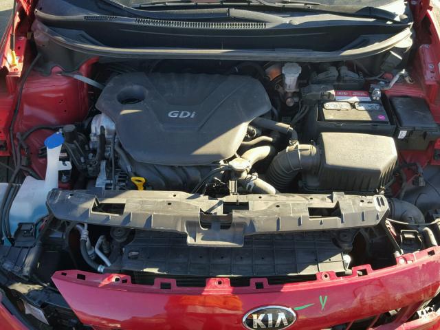 KNADM5A30F6442193 - 2015 KIA RIO LX RED photo 7