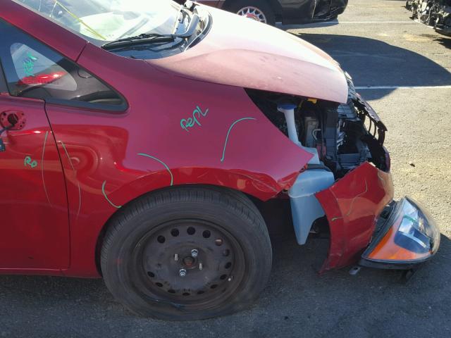 KNADM5A30F6442193 - 2015 KIA RIO LX Կարմիր լուսանկար 9