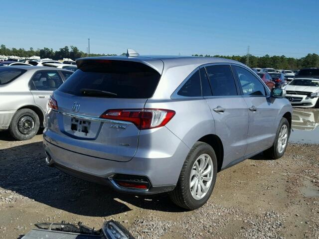 5J8TB4H53GL014953 - 2016 ACURA RDX TECHNO SILVER photo 4