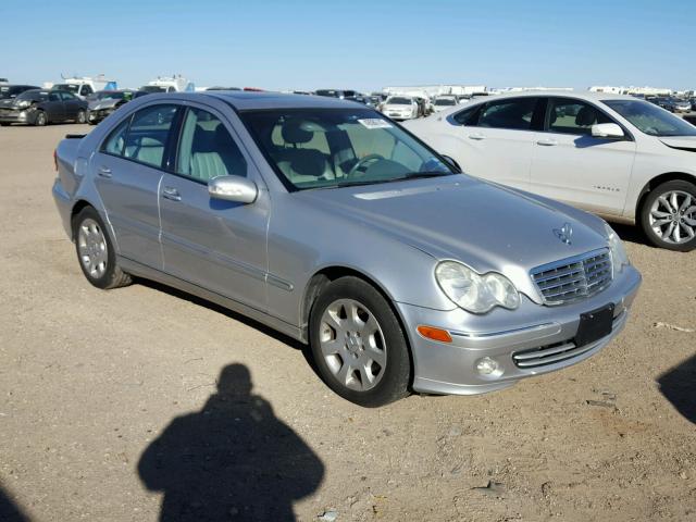 WDBRF81J45F606223 - 2005 MERCEDES-BENZ C 240 4MAT SILVER photo 1