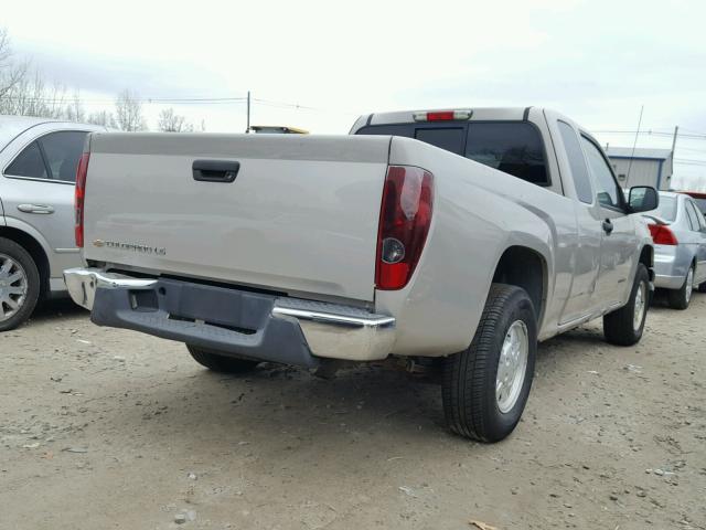 1GCCS196X48119086 - 2004 CHEVROLET COLORADO BEIGE photo 4