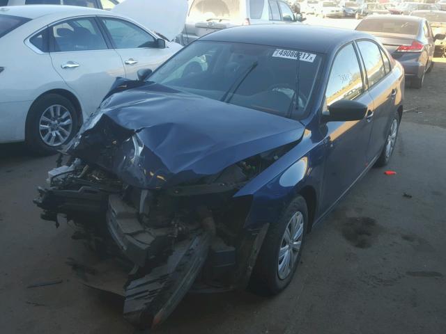 3VW1K7AJ3EM442187 - 2014 VOLKSWAGEN JETTA BASE 蓝色 照片 2