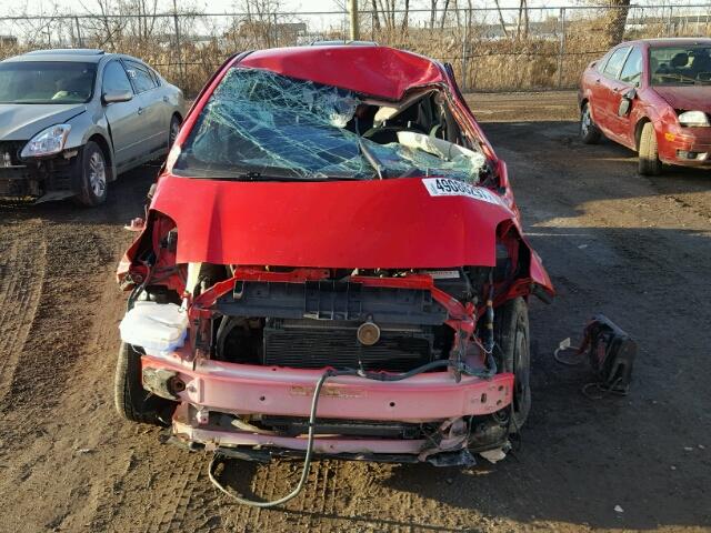 JTDKT923175049295 - 2007 TOYOTA YARIS RED photo 10