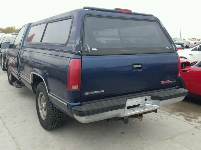 1GTFC24R7TZ507791 - 1996 GMC SIERRA C25 BLUE photo 3