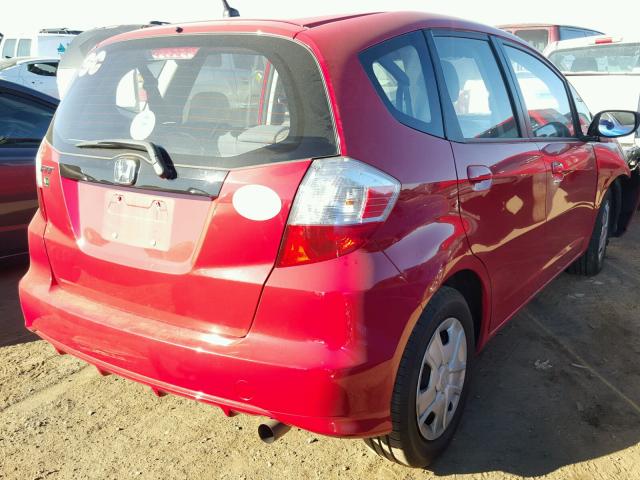 JHMGE8H30DC027313 - 2013 HONDA FIT RED photo 4