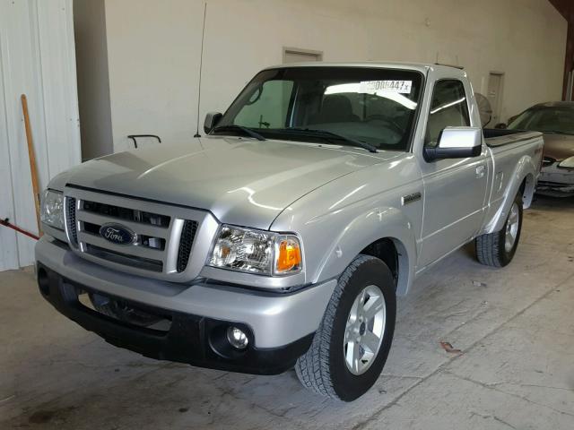 1FTYR10U68PA61910 - 2008 FORD RANGER SILVER photo 2