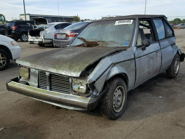 1B3BL18DXKC492066 - 1989 DODGE OMNI EXPO BLUE photo 2