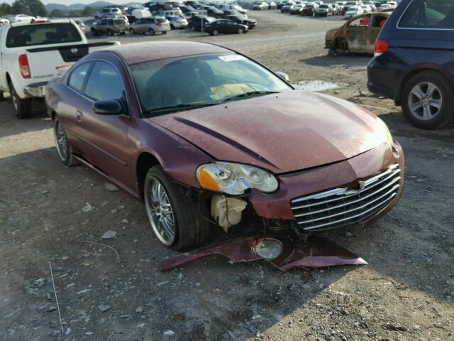 4C3AG42G45E048406 - 2005 CHRYSLER SEBRING MAROON photo 1