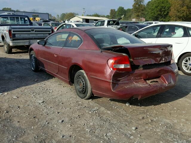 4C3AG42G45E048406 - 2005 CHRYSLER SEBRING MAROON photo 3