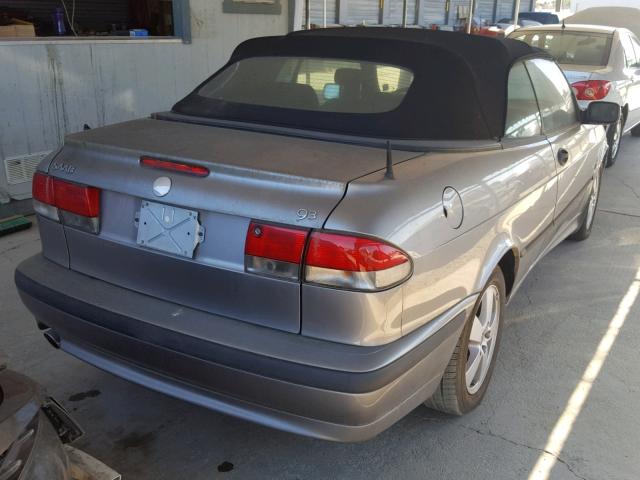 YS3DF75K027012557 - 2002 SAAB 9-3 SE GRAY photo 4