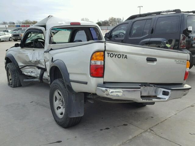 5TESN92N04Z405384 - 2004 TOYOTA TACOMA XTR SILVER photo 3