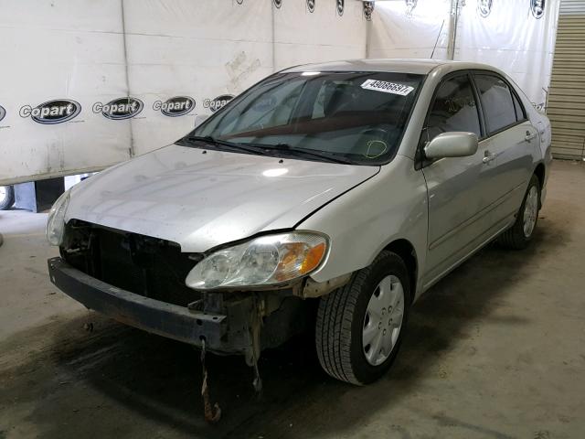 1NXBR32E03Z087173 - 2003 TOYOTA COROLLA CE SILVER photo 2