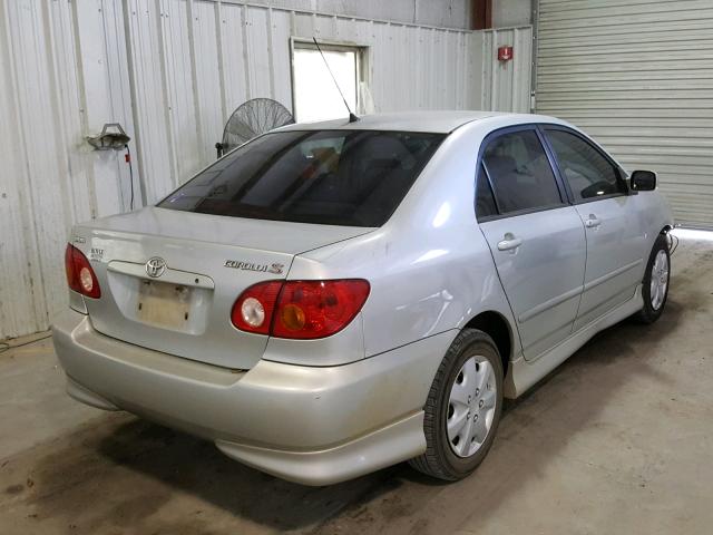 1NXBR32E03Z087173 - 2003 TOYOTA COROLLA CE SILVER photo 4