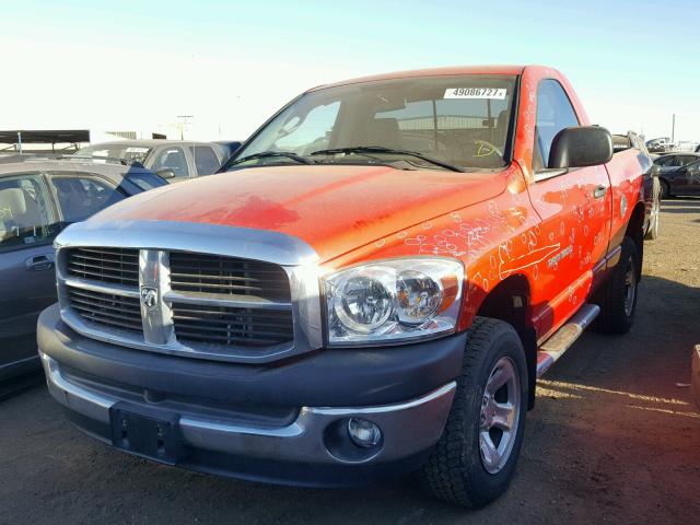 1D7HU16N57J636648 - 2007 DODGE RAM 1500 S RED photo 2