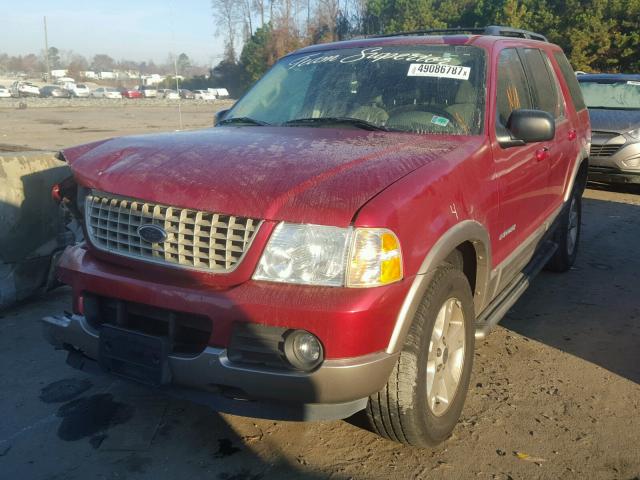 1FMZU64K54UA49554 - 2004 FORD EXPLORER E BURGUNDY photo 2