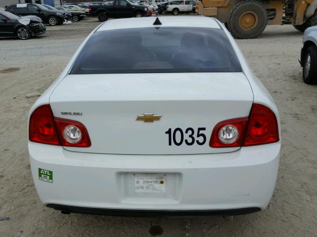 1G1ZB5E07CF208040 - 2012 CHEVROLET MALIBU LS WHITE photo 9