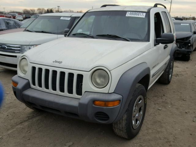 1J4GK48K92W124994 - 2002 JEEP LIBERTY SP WHITE photo 2