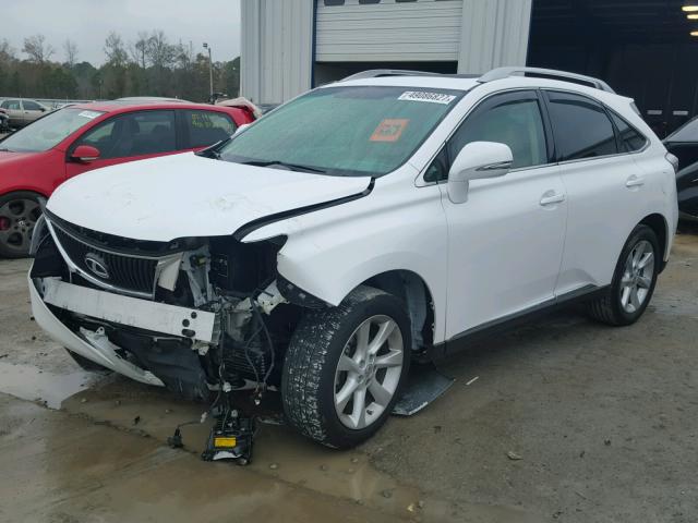 2T2ZK1BA9BC046587 - 2011 LEXUS RX 350 WHITE photo 2