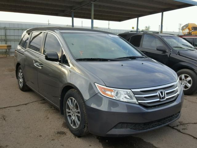 5FNRL5H41DB066356 - 2013 HONDA ODYSSEY EX GRAY photo 1