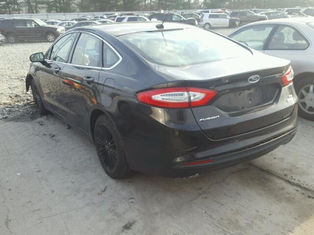 3FA6P0HRXDR288534 - 2013 FORD FUSION SE BLACK photo 3