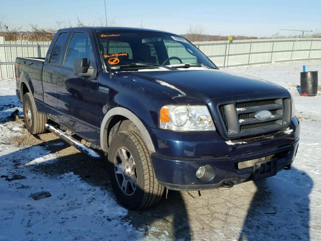 1FTPX14516NA50441 - 2006 FORD F150 BLUE photo 1